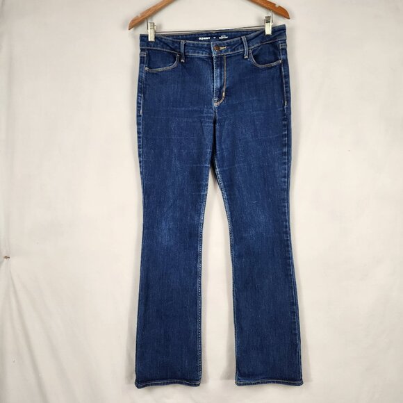 Old Navy Mid Rise Bootcut Denim Jeans Women's Size 10 Blue Stretch Casual Pants - Picture 1 of 10